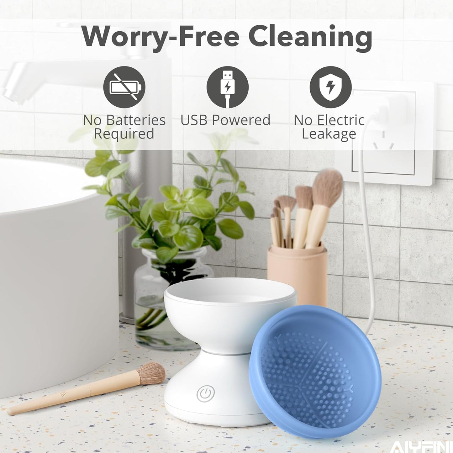 Electric Make up Brush Cleaner Cleanser Machine