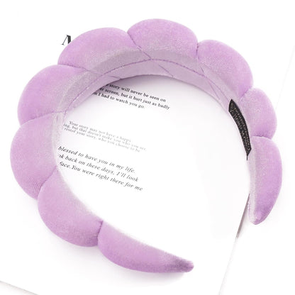 Spa Headband for Washing Face Makeup Skincare Soft Sponge Hair Band