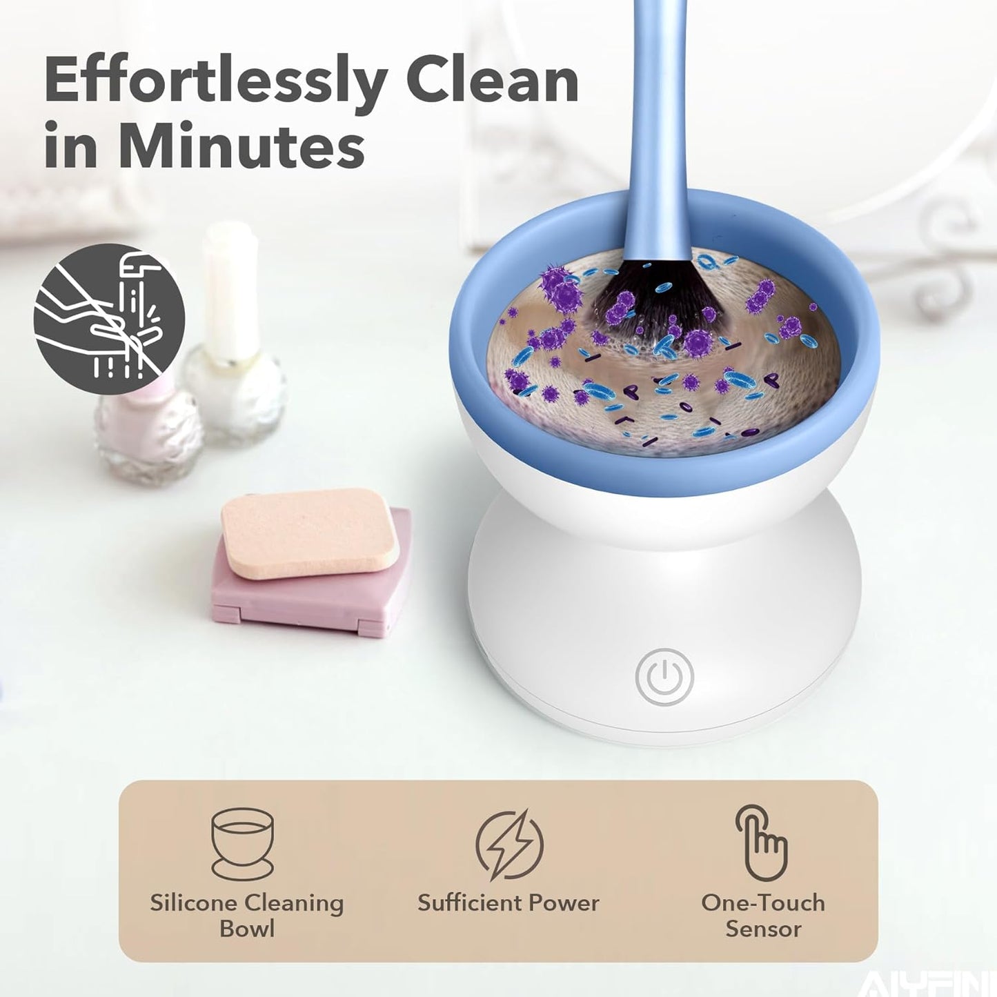 Electric Make up Brush Cleaner Cleanser Machine